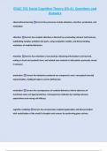 EDUC 701 Social Cognitive Theory &lpar;Ch&period;4&rpar;- Questions and  Answers