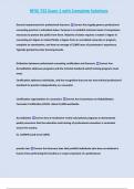 RPSE 732 Exam 1 with Complete Solutions