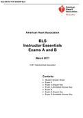 (Answered) BLS Instructor Essentials Exams A and B American Heart Association
