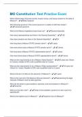 MO Constitution Test Practice Exam Questions & Answers Verified 100&percnt; Correct&excl;&excl;