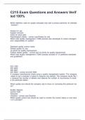 C215 Exam Questions and Answers Verified 100&percnt;