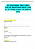 Test Bank Strategic Compensation chapter 6 with answers &sol; already rated  A&plus;&sol; all bundled to boost and ease your  study