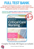 Test Bank For Priorities in Critical Care Nursing 8th Edition By Linda D. Urden; Kathleen M. Stacy; Mary E. Lough 9780323531993 Chapter 1-27 Complete Guide .