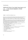 NRNP 6552 Week 4 Case Study Susan lang is a 24 year… CASE STUDYVERSION 1 WITH SOLUTION