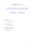 TEMA 1-LA RESTAURACIÓ (1875-1902)