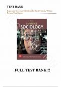 Test Bank - for Experience Sociology 5th Edition by David Croteau&comma; William Hoynes&comma; Tara Stamm&comma; All Chapters&vert; Complete Guide A&plus;