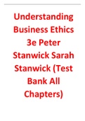 Test Bank Understanding Business Ethics 3e Peter Stanwick
