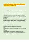 Class C836 WGU&comma; Top Exam Questions and answers&comma; rated A&plus;