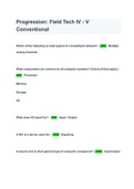 Progression&colon; Field Tech IV - V Conventional questions & answers &lpar; A&plus; GRADED 100&percnt; VERIFIED&rpar; 2023 LATEST