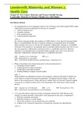 Lowdermilk: Maternity & Women’s Health Care, 11th Edition ALL CHAPTERS 100%
