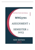 MNG3701 ASSIGNMENT 1 SEMESTER 1 - 2023