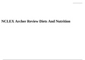 NCLEX Archer Review Diets And Nutrition & NUCLEX Archer Review Mental Health.