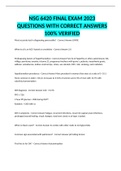 NSG 6420 FINAL EXAM 2023 QUESTIONS WITH CORRECT ANSWERS 100&percnt; VERIFIED