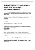 DBIA EXAM -2 Study Guide with 100- correct answers&lpar;passed&rpar;&period;