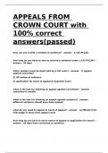 APPEALS FROM CROWN COURT with 100- correct answers&lpar;passed&rpar;