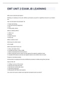 EMT UNIT 2 EXAM JB LEARNINGWITH  QUALITY SOLUTIONS 2023