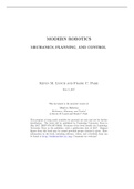 MODERN ROBOTICS MECHANICS&comma; PLANNING&comma; AND CONTROL