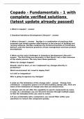 Copado - Fundamentals - 1 with complete verified solutions &lpar;latest update already passed&rpar;&period;