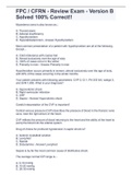 FPC &sol; CFRN - Review Exam - Version B Solved 100&percnt; Correct&excl;&excl;