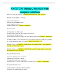 NACE CP1 Quizzes&comma; Practical with complete solutions