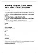 mindtap chapter 1 test exam with 100- correct answers