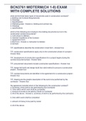 BCN3761 MIDTERM&lpar;CH 1-8&rpar; EXAM WITH COMPLETE SOLUTIONS
