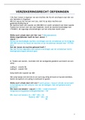 Antwoorden alle oefeningen logistiek verzekeringsrecht