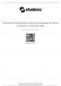 Test Bank For Fundamentals of Anatomy & Physiology&comma; 11th Edition by Frederic H Martini Chapters 1 - 29