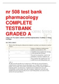 nr 508 test bank pharmacology COMPLETE TESTBANK GRADED A