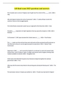 AH final exam 2023 questions and answers