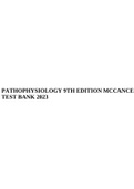 Test Bank For Understanding Pathophysiology, 6th Edition Chapter 1-42 FULL COVERED by Sue E. Huether, Kathryn L. McCance, PATHOPHYSIOLOGY 8TH EDITION MCCANCE TEST BANK & PATHOPHYSIOLOGY 9TH EDITION MCCANCE TEST BANK 2023.