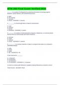 BTM 200 Final Exam Verified 2024