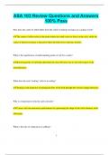 ASA 103 Review Questions and Answers  100&percnt; Pass