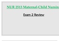Exam 2 Review - NUR 2513 / NUR2513 (Latest 2023 / 2024): Maternal Child Nursing - Rasmussen