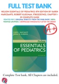 Test Bank For Nelson Essentials of Pediatrics 8th Edition By Karen Marcdante&semi; Robert Kliegman 9780323511452 Chapter 1-29 Complete Guide &period;
