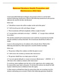 Maternal Newborn Health Promotion and Maintenance 2023 Quiz