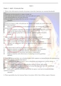 NR442 Community Health Nursing Exam 1 Practice Questions