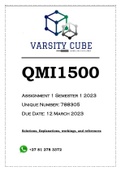QMI1500 Assignment 1 Semester 1 2023