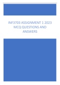 INF3703 ASSIGNMENT 1 2023 MCQ QUESTIONS AND ANSWERS