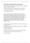 N313 Exam 2 questions with correct answers