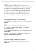 NR 222 Exam 1 questions with correct answers&period;