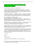 Chem 133 exam 3&sol;24 Questions and Answers&sol;A&plus; Rated
