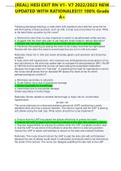 &lpar;REAL&rpar; HESI EXIT RN V1- V7 2022&sol;2023 NEW UPDATED WITH RATIONALES&excl;&excl;&excl;&excl; 100&percnt; Grade A&plus;  