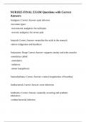 NUR1025 FINAL EXAM Questions with Correct Answers&period;
