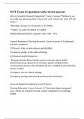 N371 Exam &num;1 questions with correct answers