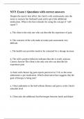 N371 Exam 1 Questions with correct answers&period;