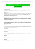 WRA exam FINAL WITH COMPLETE ANSWERS&excl;&excl;