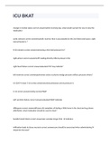 ICU BKAT EXAM 2023 WITH COMPLETE SOLUTIONS