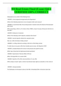 WI Real Estate Final &lpar;Exam&rpar; Q&A VERIFIED 100&percnt; CORRECT