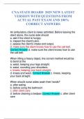 CNA STATE BOARD 2025 NEW LATEST VERSION WITH QUESTIONS FROM ACTUAL PAST EXAM AND 100&percnt; CORRECT ANSWERS